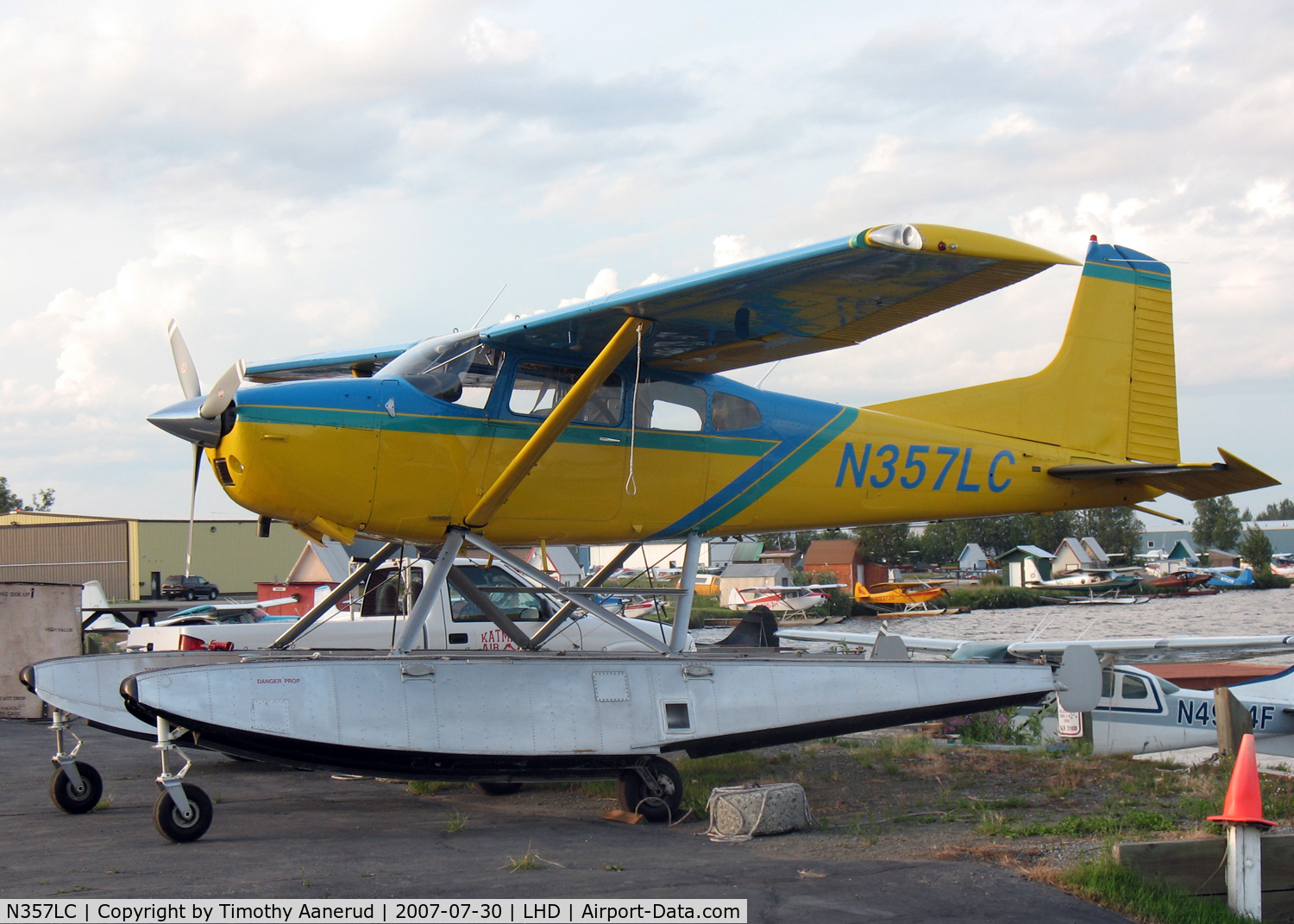 N357LC, 1981 Cessna A185F Skywagon 185 C/N 18504295, Parked by Lake Hood