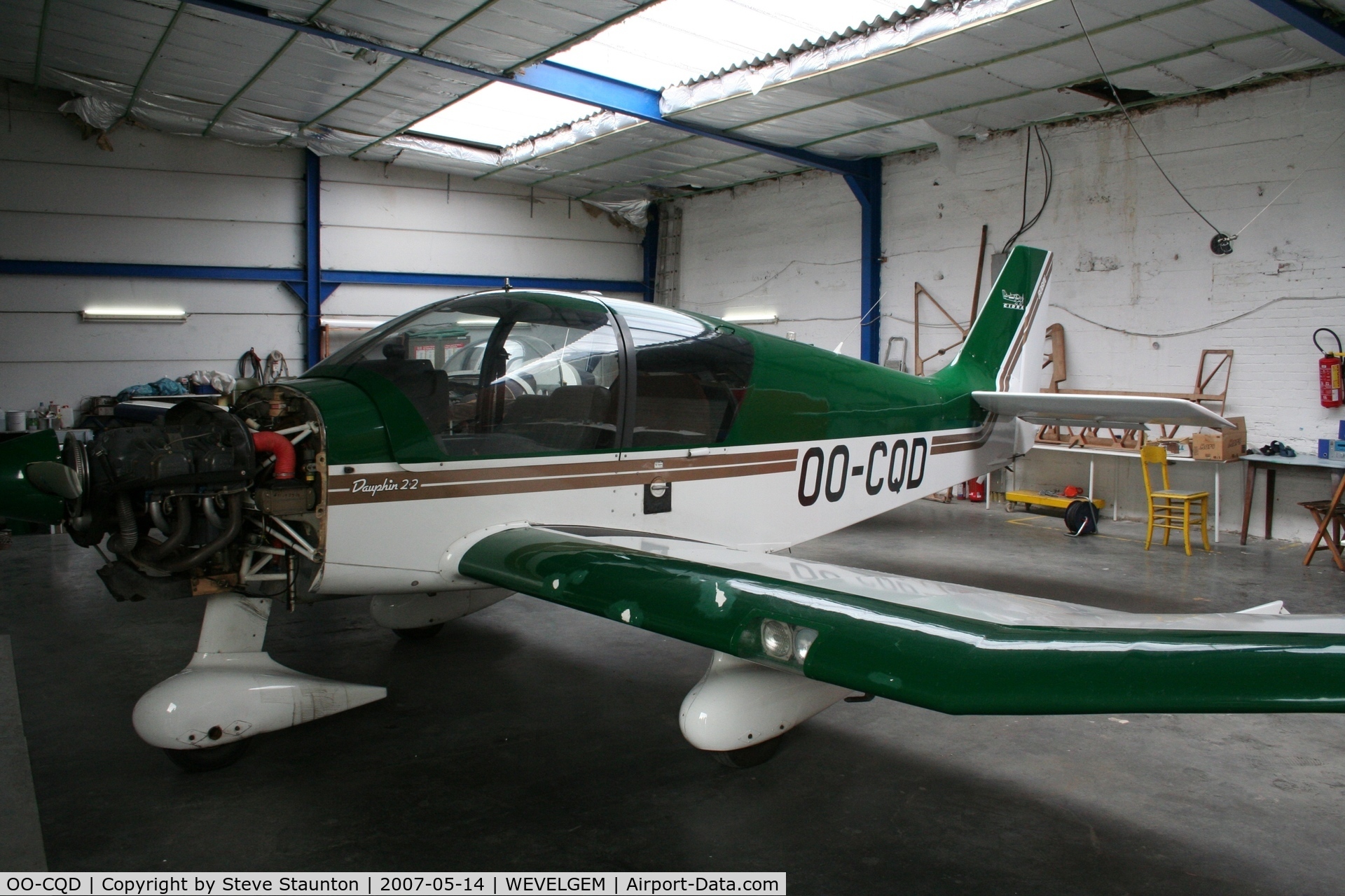 OO-CQD, Robin DR-400-120 Dauphin 2+2 C/N 2273, Taken on a recent Aeroprint tour @ Wevelgem
