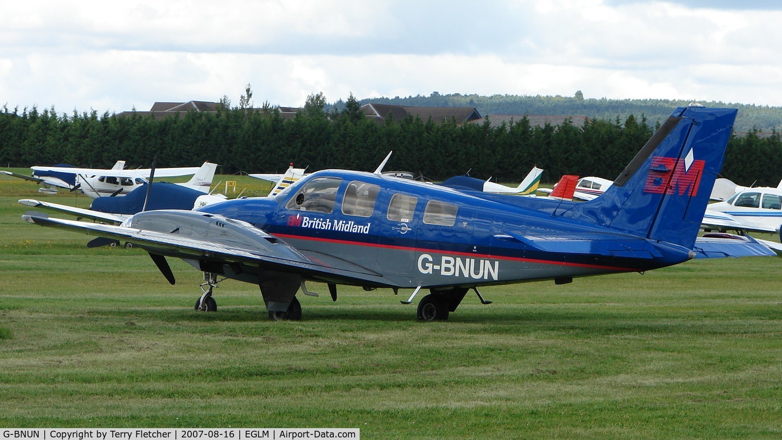 G-BNUN, 1980 Beech 58PA Baron C/N TJ-256, Beech 58 Trainer for British Midland Airline