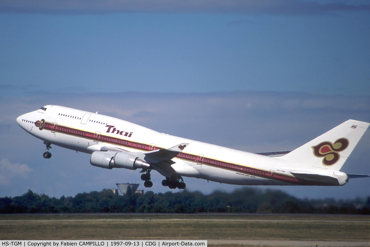 HS-TGM, 1992 Boeing 747-4D7 C/N 27093, 27093-945