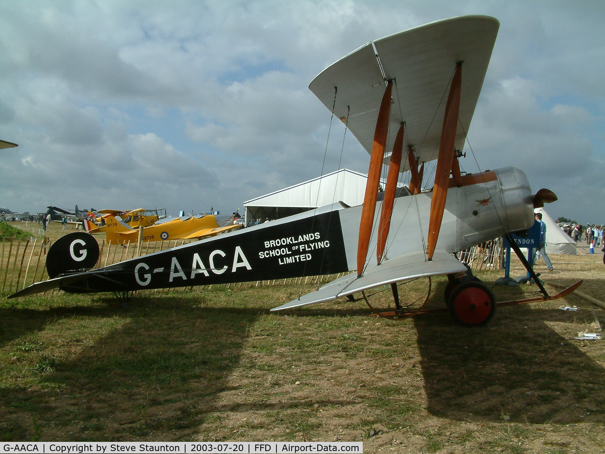G-AACA, Avro 504K Replica C/N BAPC.177, Royal International Air Tattoo 2003