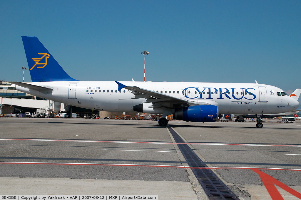 5B-DBB, 1991 Airbus A320-231 C/N 256, Cyprus Airways Airbus 320