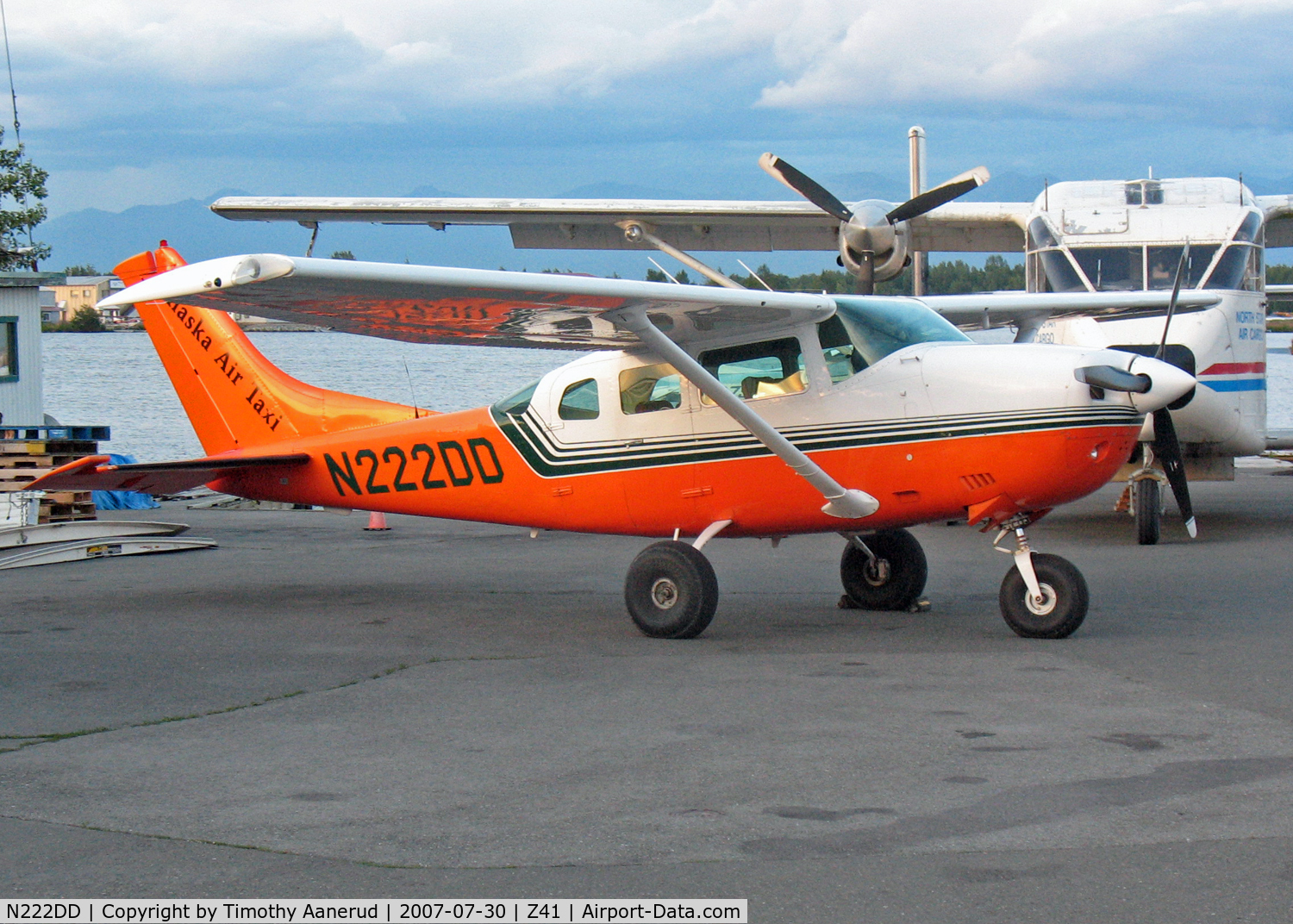 N222DD, 1980 Cessna U206G Stationair C/N U20605600, Parked by Lake Hood