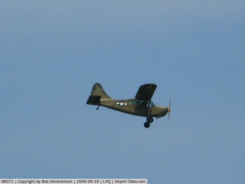 N8071, 1945 Stinson L-5E Sentinel C/N 44-18071, Convair OY-1 (L5) Sentinel at Fairfield County airshow - Lancaster, OH