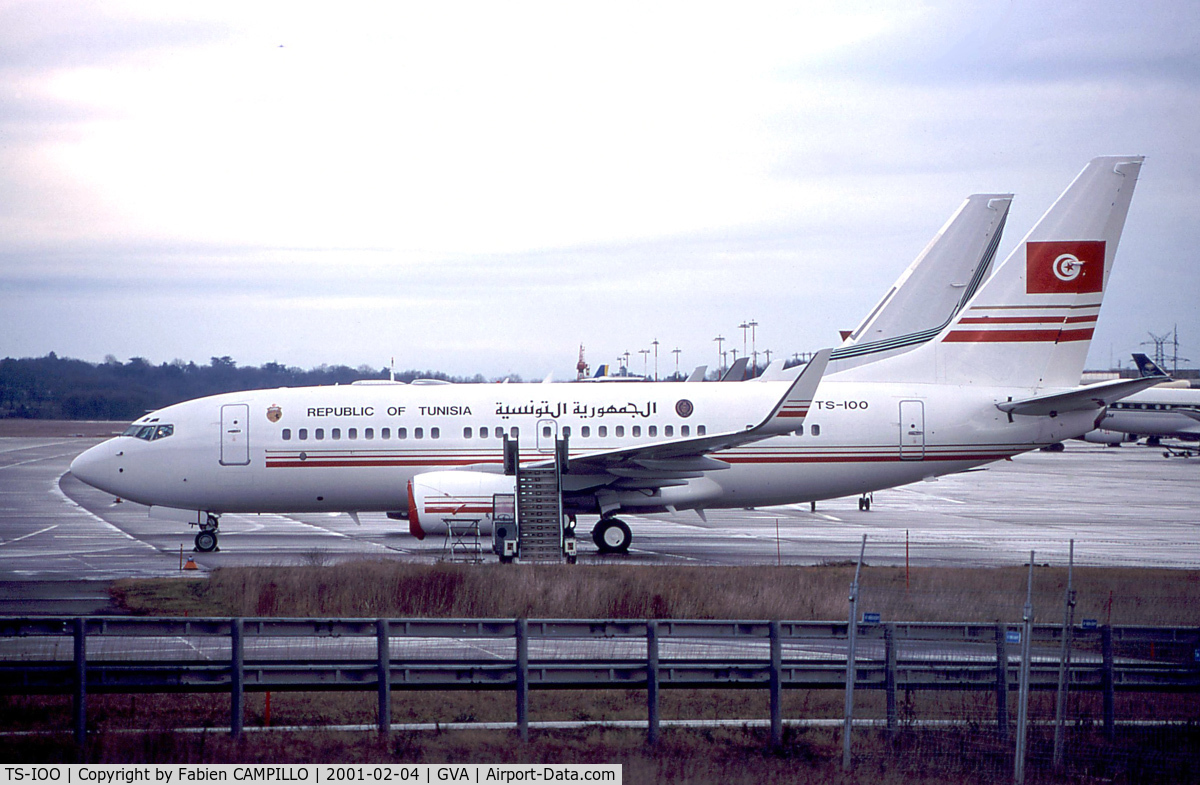 TS-IOO, 1999 Boeing 737-7H3 BBJ C/N 29149/348, Republic of Tunisia