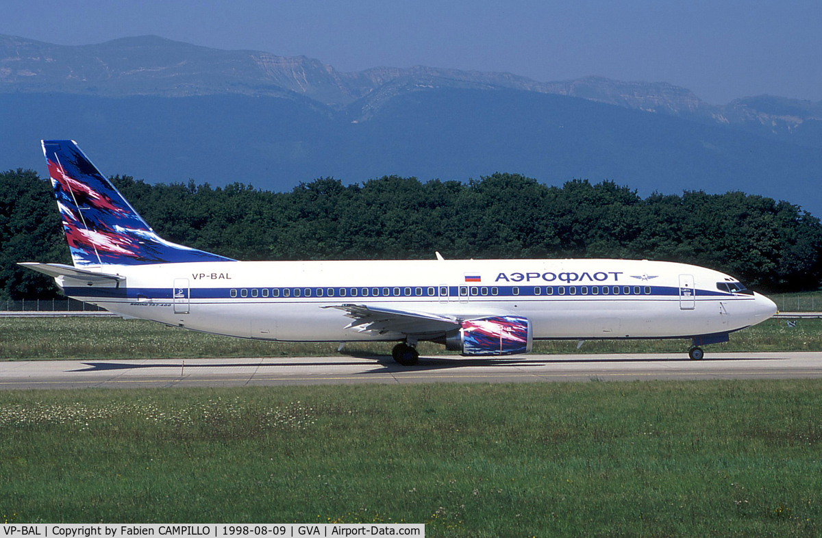 VP-BAL, 1998 Boeing 737-4M0 C/N 29204, Aeroflot