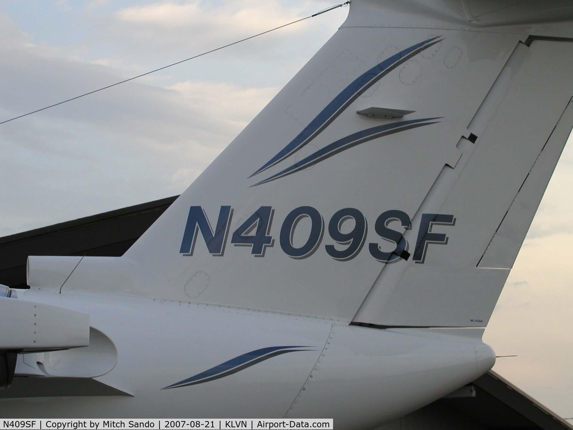 N409SF, 1984 Cessna 650 Citation C/N 650-0029, Tail Numbers on 409SF.