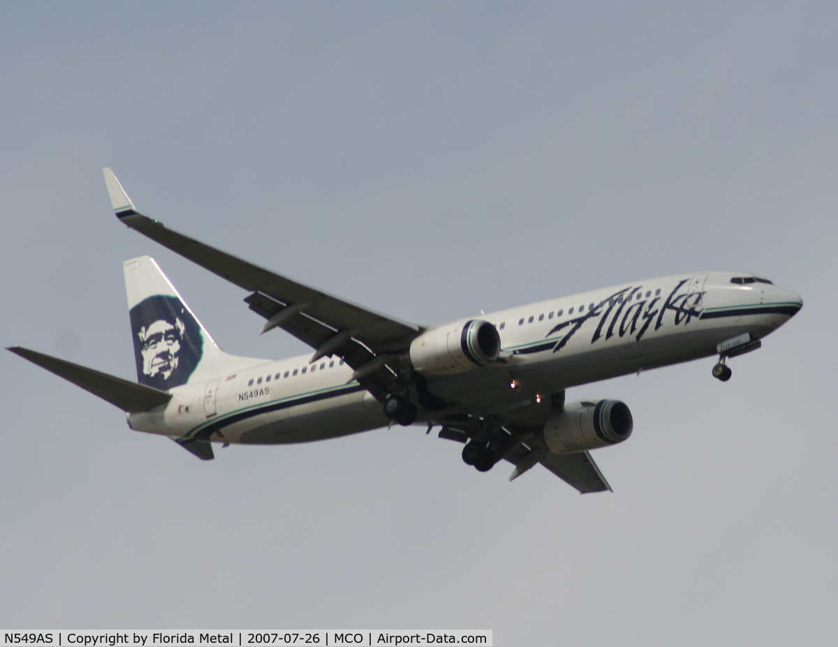 N549AS, 2005 Boeing 737-8FH C/N 30824, Alaska