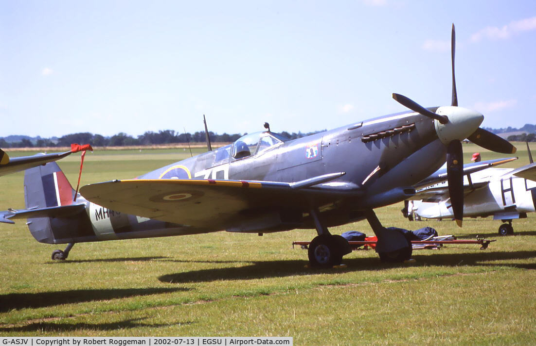 G-ASJV, 1943 Supermarine 361 Spitfire LF.IXb C/N CBAF.IX.552, ZD B.RAF MH434.BAF SM-41.OFMC.