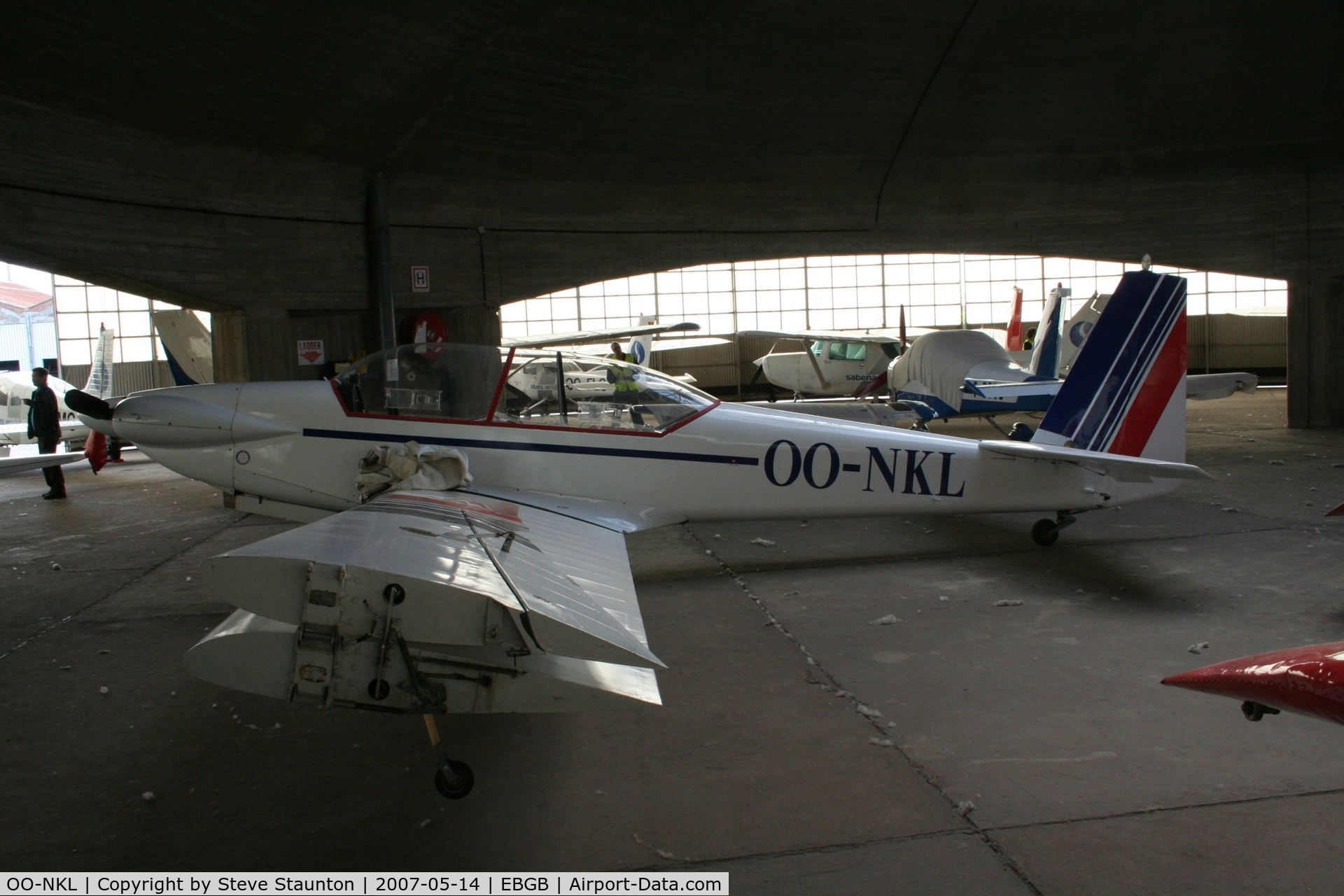 OO-NKL, Sportavia-Putzer RF-5B Sperber C/N 51022, Taken on a Aeroprint tour @ Grimbergen