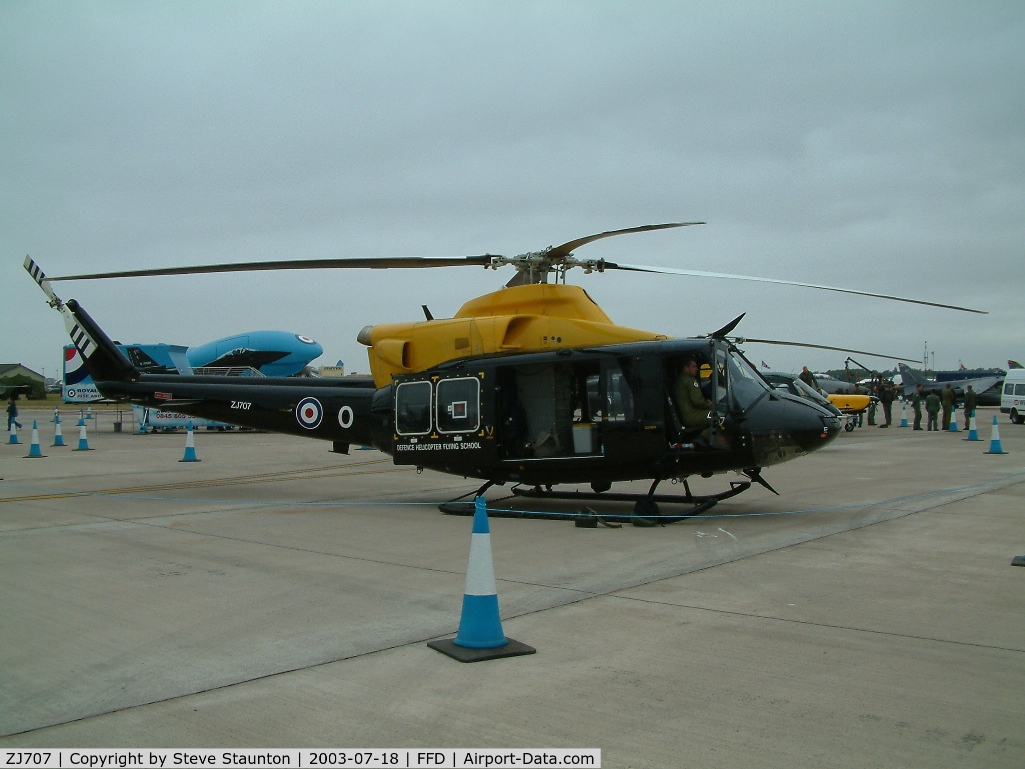 ZJ707, 2002 Bell 412EP Griffin HT1 C/N 36297, Royal International Air Tattoo 2003