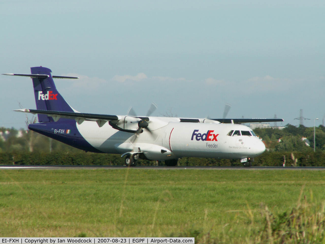 EI-FXH, 1991 ATR 72-202 C/N 229, ATR72-202/Air Contractors/Glasgow (Fedex Colours)
