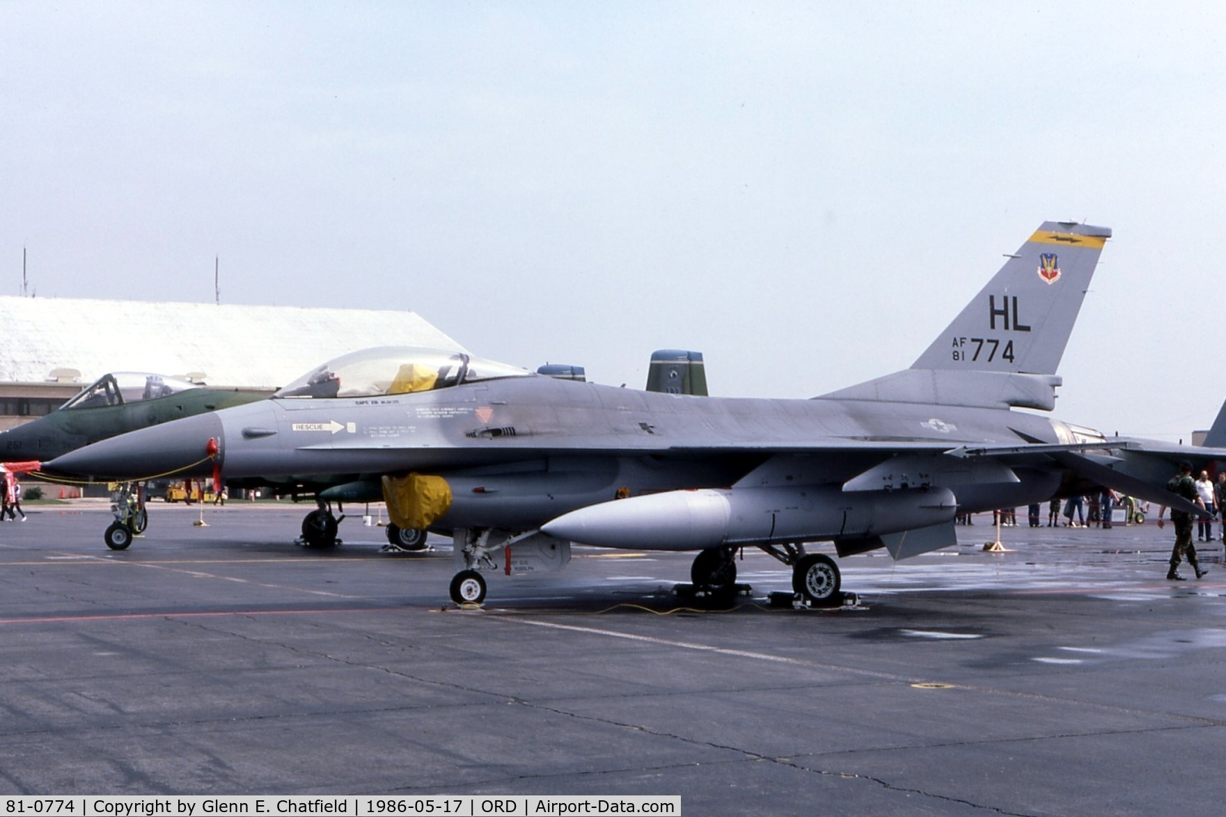 81-0774, 1981 General Dynamics F-16A Fighting Falcon C/N 61-455, F-16A at the AFR/ANG open house