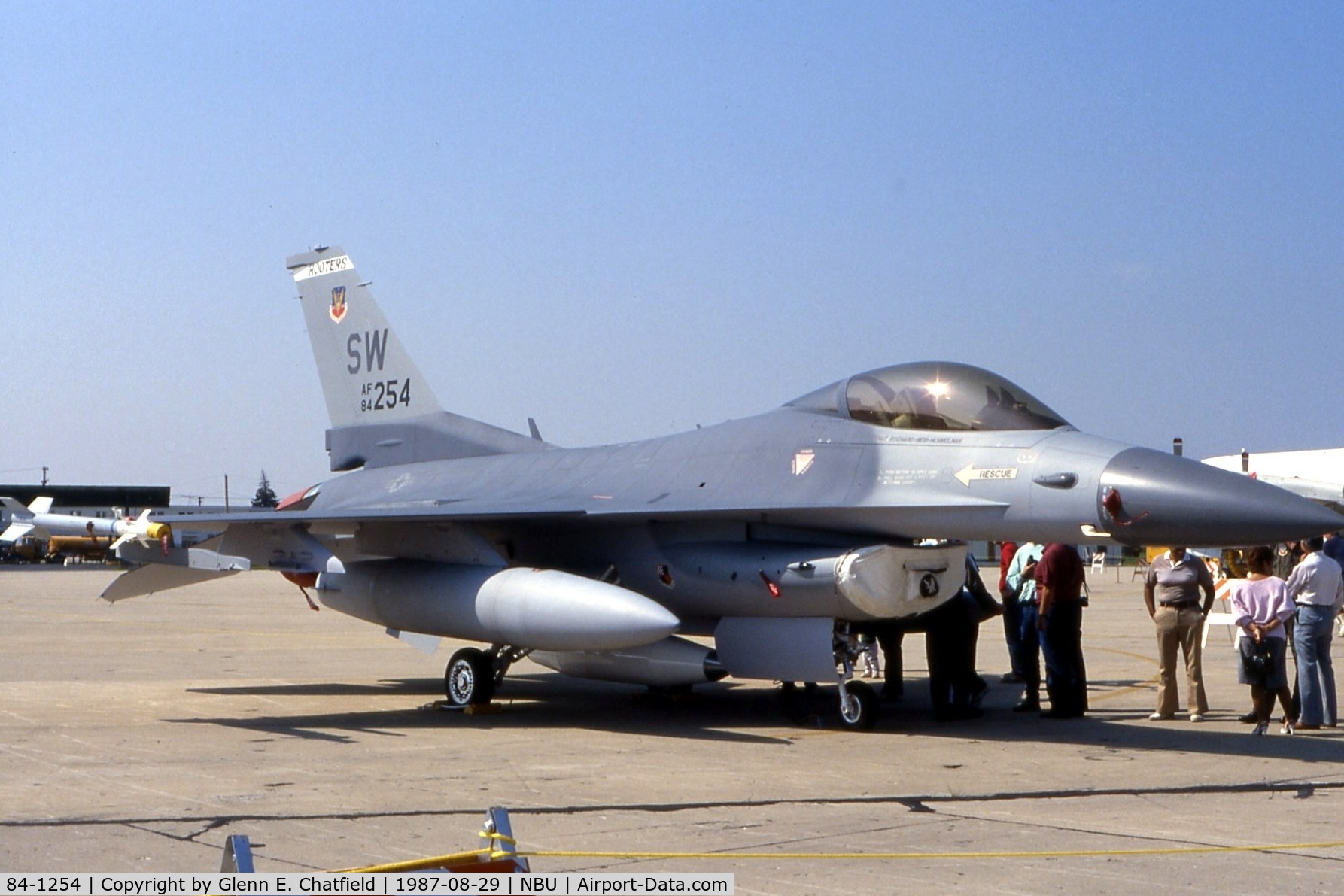 84-1254, 1984 General Dynamics F-16C Fighting Falcon C/N 5C-91, F-16C at the open house