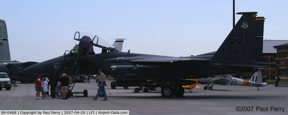 89-0488, 1989 McDonnell Douglas F-15E Strike Eagle C/N 1135/E110, Fourth Fighter Wing's Boss Bird