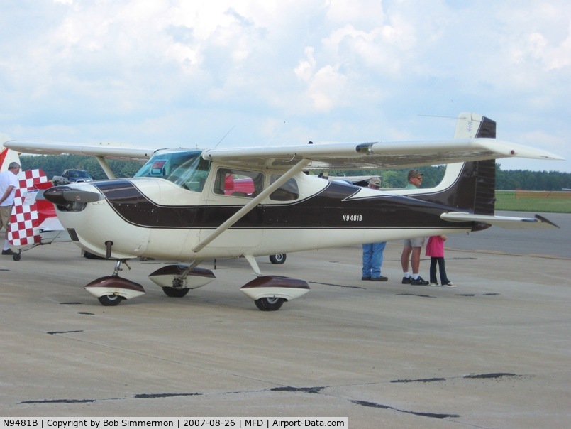 N9481B, 1958 Cessna 175 Skylark C/N 55281, EAA MERFI event at Mansfield, OH