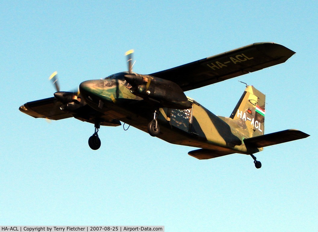 HA-ACL, 1973 Dornier Do-28G-92 Skyservant C/N 4125, Dornier Do-28D-2 Turbo Skyservant at Hibaldstow UK