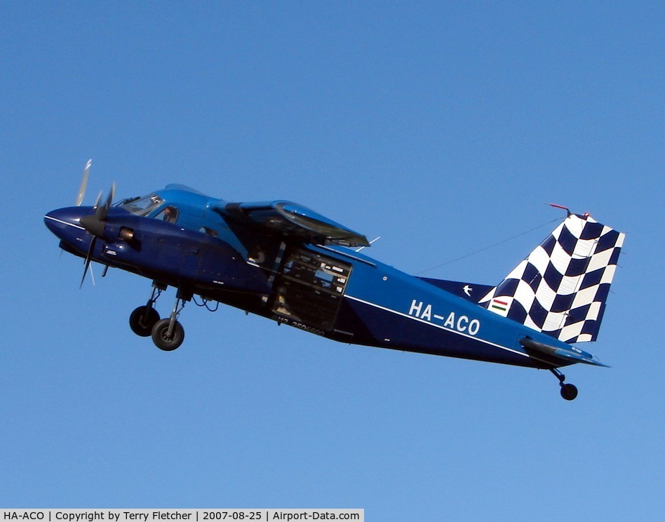 HA-ACO, Dornier Do-28D-2 Turbo Skyservant C/N 4335, Dornier Do 28 D2 Turbo Skyservant at Hibaldstow , UK