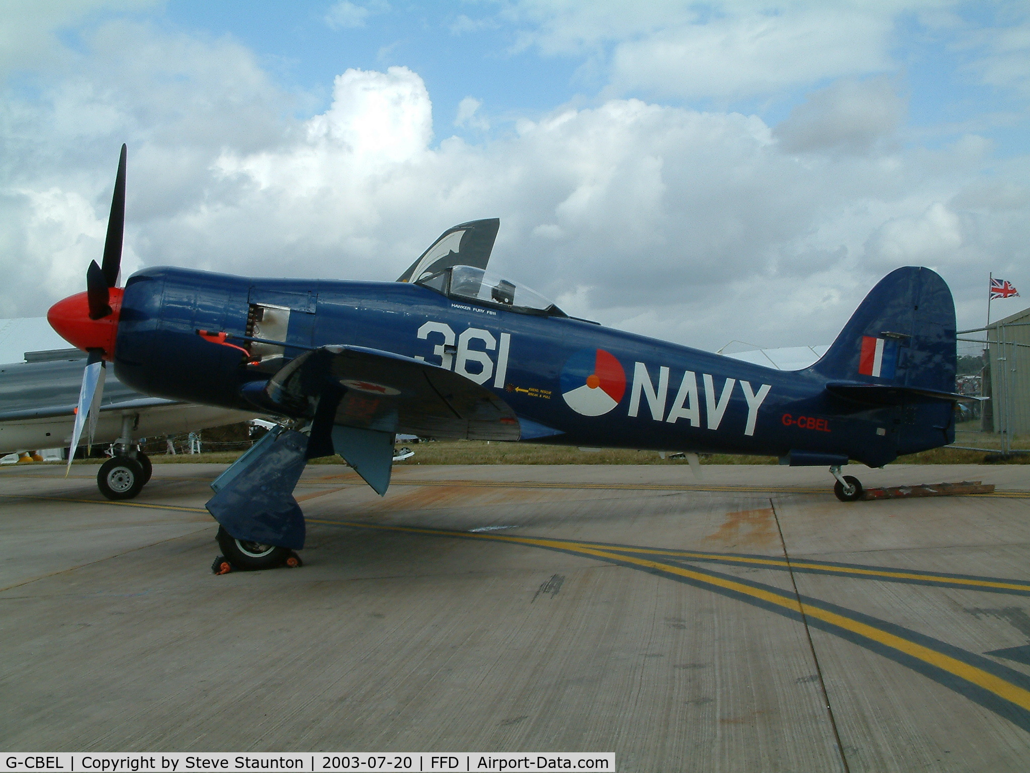G-CBEL, 1953 Hawker Fury FB11 C/N 37539, Royal International Air Tattoo 2003