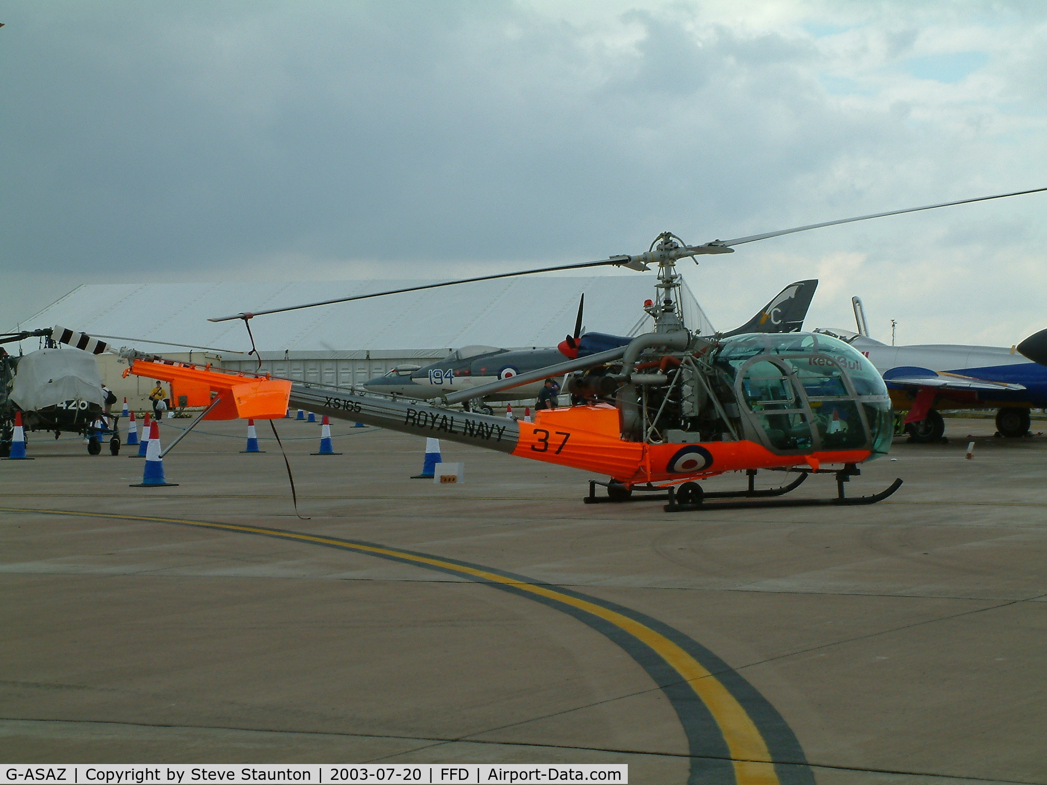 G-ASAZ, 1960 Hiller UH-12E C/N 2070, Royal International Air Tattoo 2003
