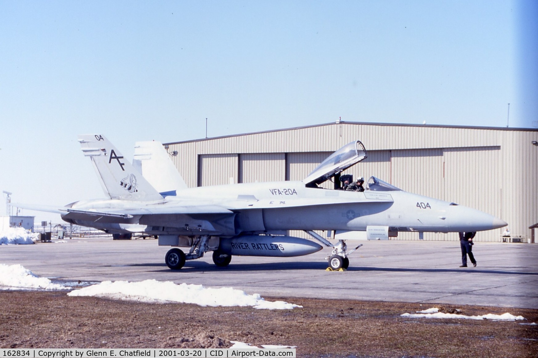 162834, McDonnell Douglas F/A-18A Hornet C/N 0351, F/A-18A at the Rockwell-Collins ramp