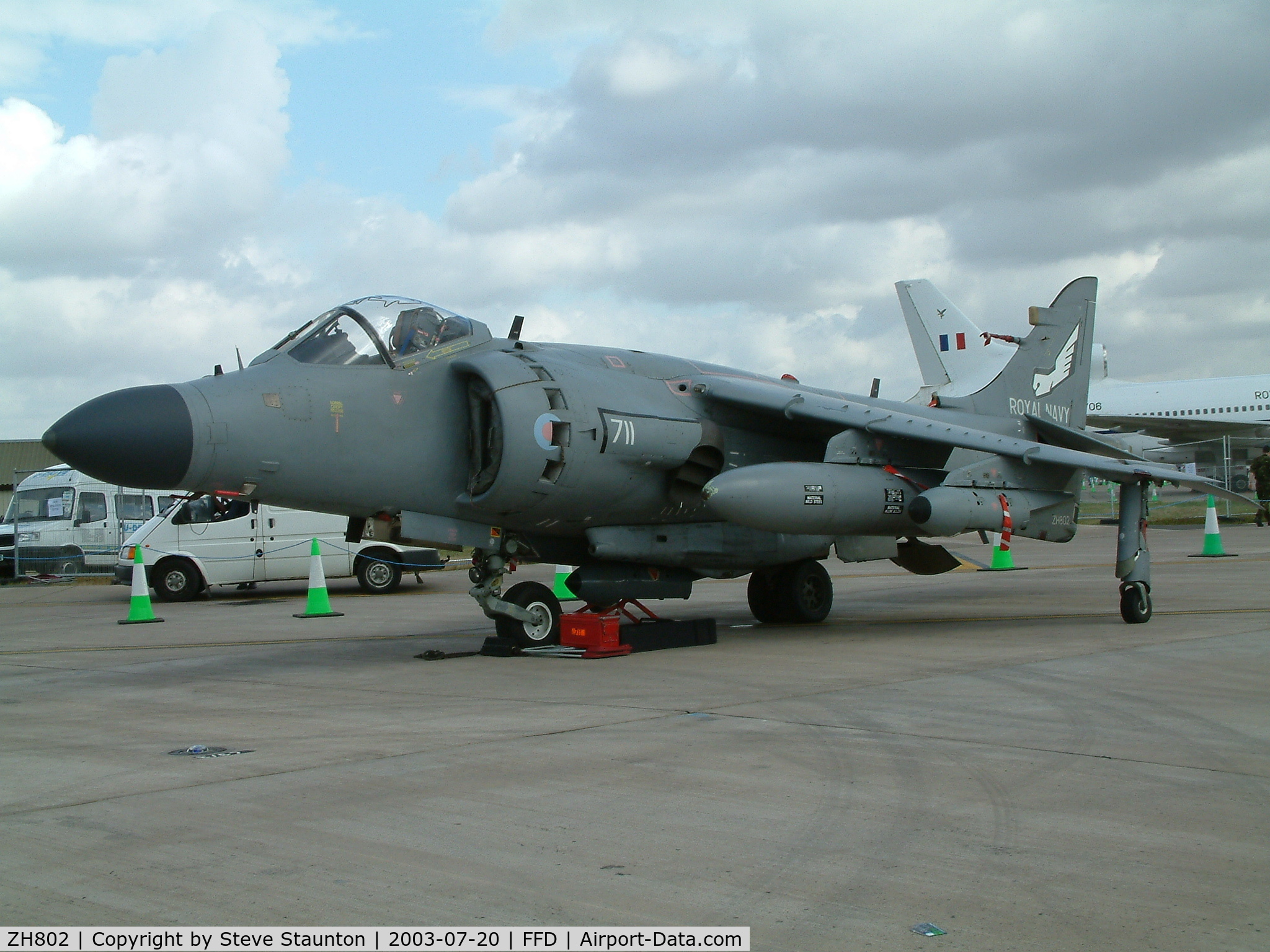 ZH802, 1996 British Aerospace Sea Harrier F/A.2 C/N NB07, Royal International Air Tattoo 2003