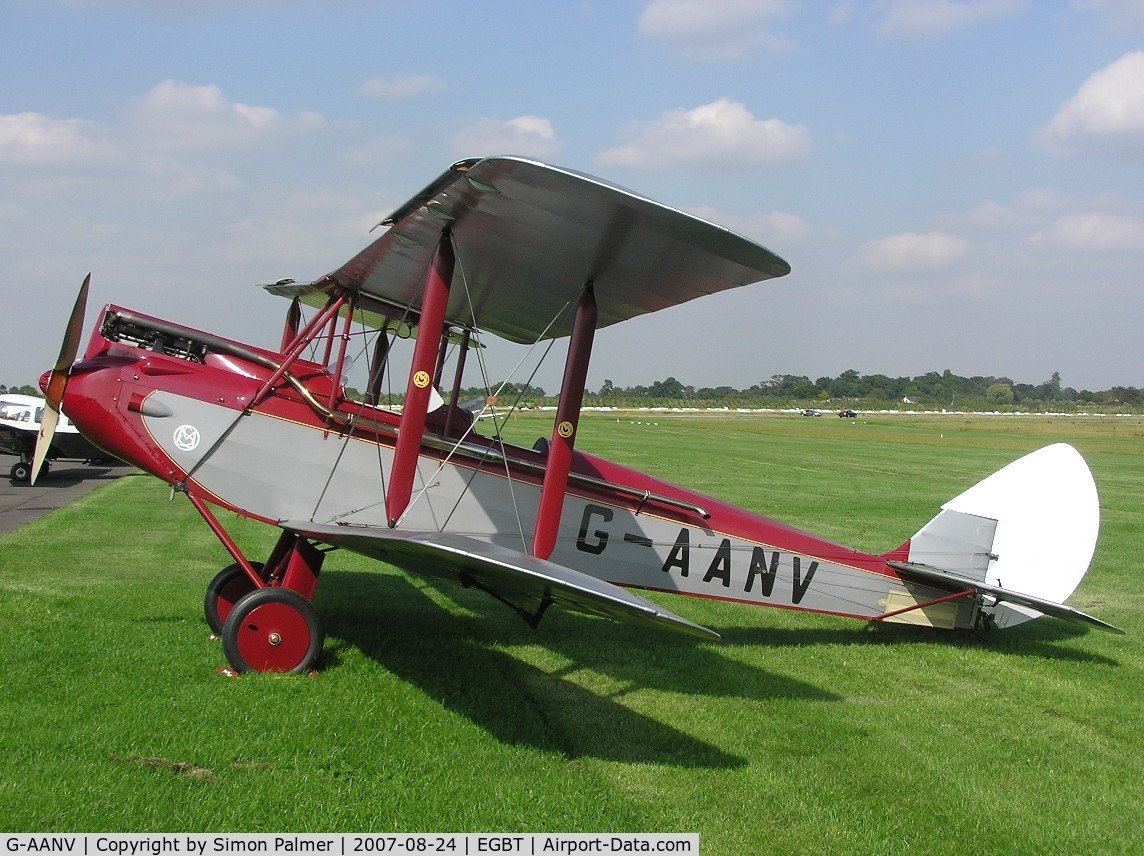 G-AANV, 1931 Morane-Saulnier MS-60 Moth C/N 13, DH60M Moth at Turweston