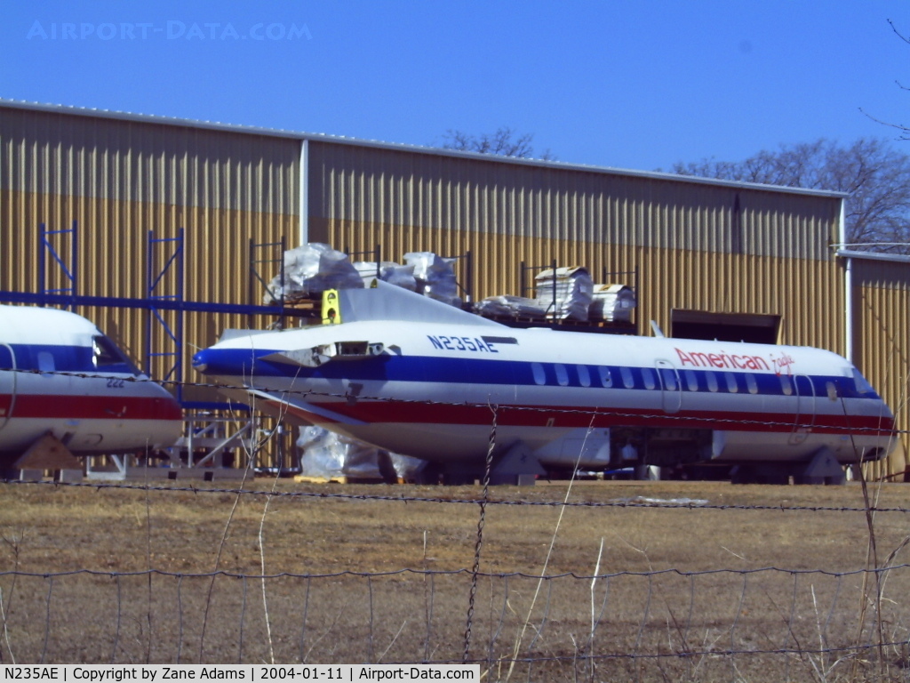 N235AE, 1991 Saab 340B C/N 340B-235, Being scrapped? in Mansfield, Texas  @ 2007