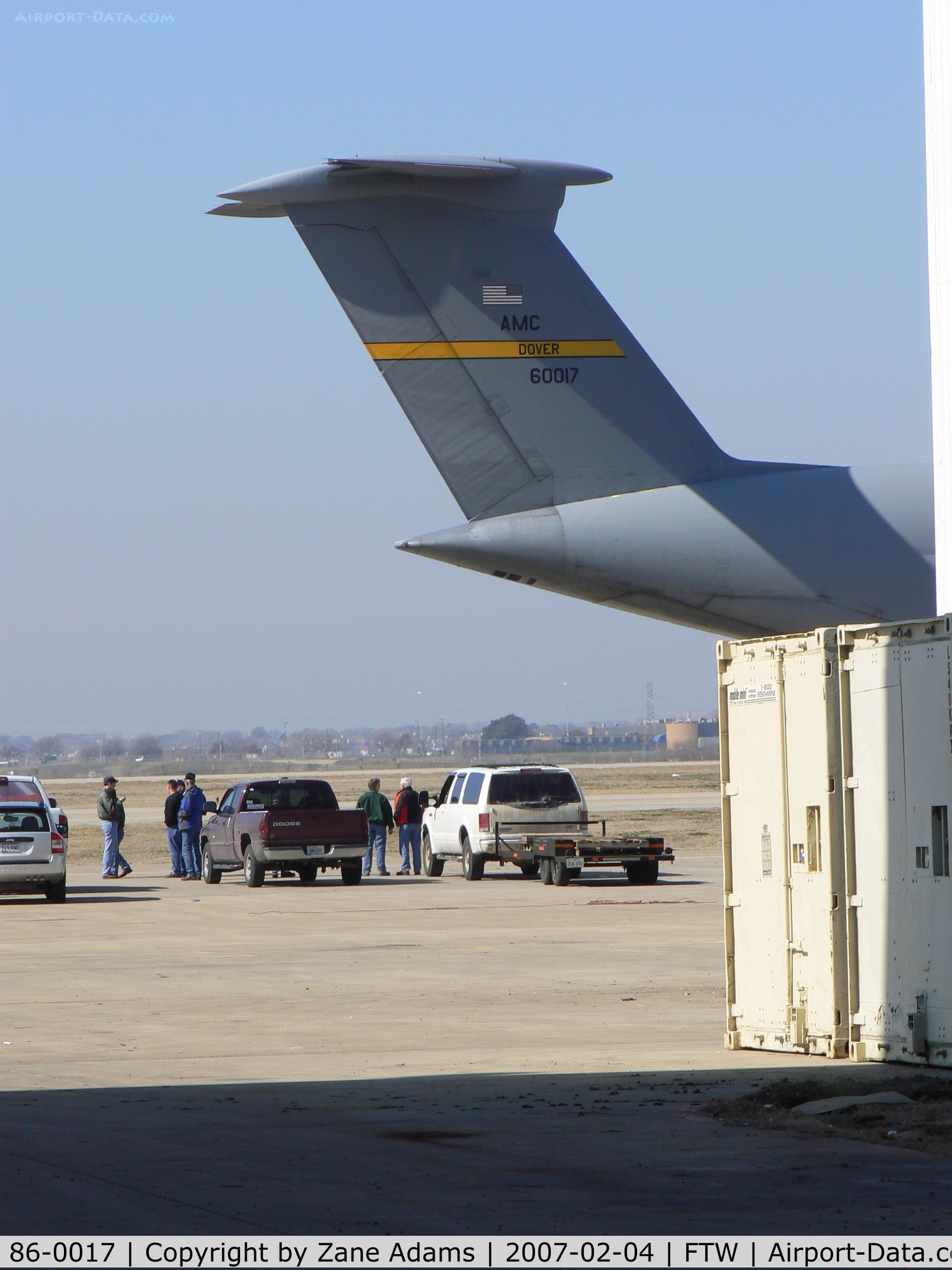 86-0017, 1986 Lockheed C-5B Galaxy C/N 500-0103, At Mecham Field to unload F-14 159600