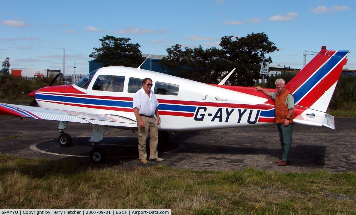 G-AYYU, 1971 Beech C23 Sundowner 180 Sundowner 180 C/N M-1353, My 1000th photo ! - A special moment for me (pictured right) after completing my maiden GA flight (as a passenger) from Sturgate to Sandtoft