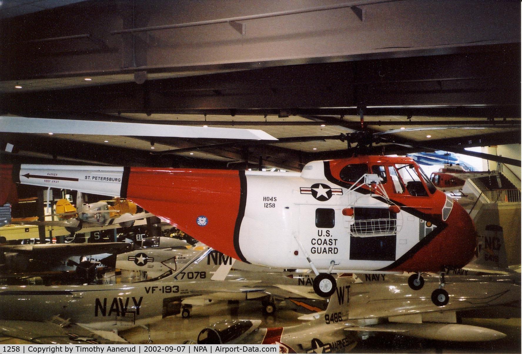 1258, Sikorsky HH-19G C/N 55.099, HO4S-3G/HH-19G at the National Museum of Naval Aviation. Coast Guard BuNo 1258