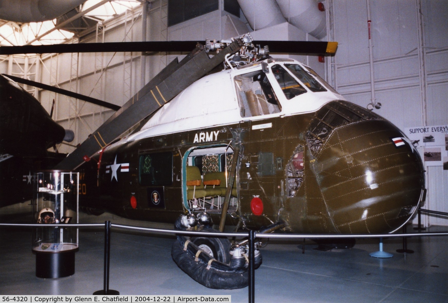 56-4320, 1957 Sikorsky VH-34A Choctaw C/N 58-718, VH-34A at the Army Aviation Museum.  Was part of the Presidential fleet