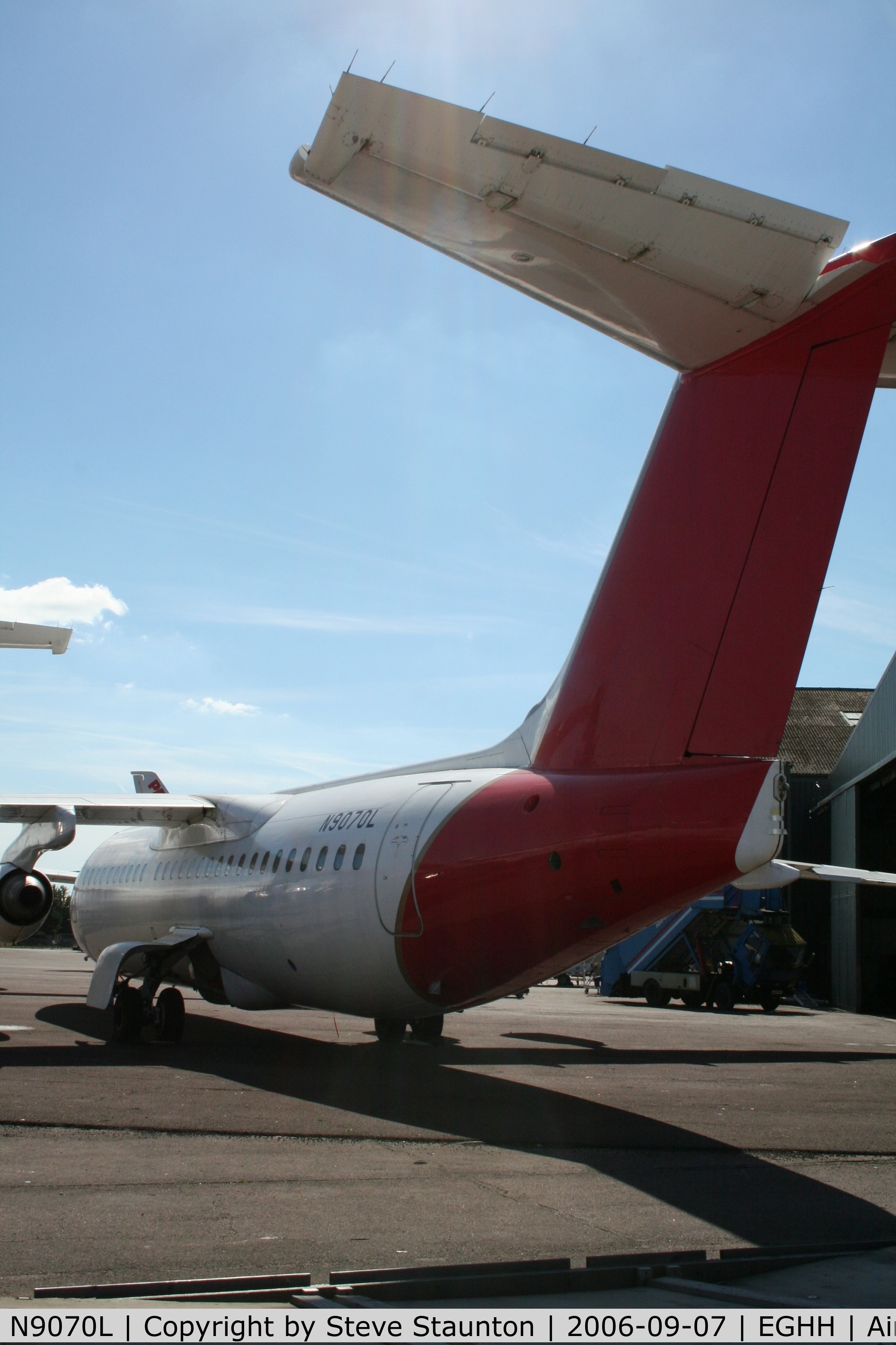 N9070L, British Aerospace BAe.146-300A C/N E3147, Taken at Bournemouth September 2006