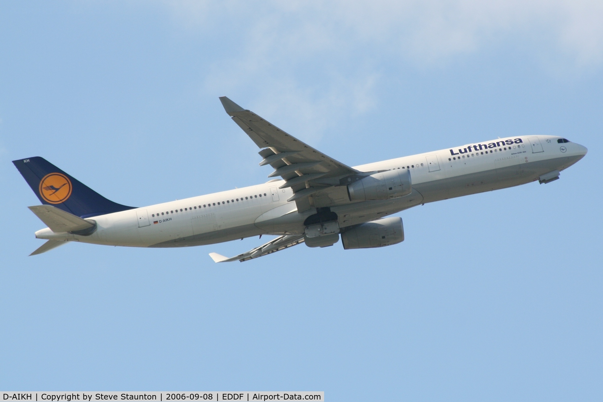 D-AIKH, 2005 Airbus A330-343X C/N 648, Taken at Frankfurt September 2006