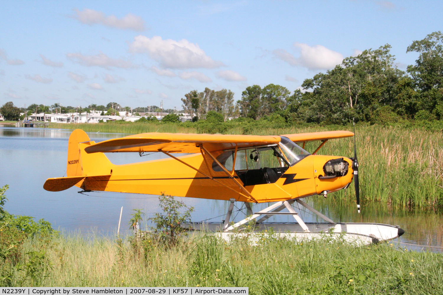 N2239Y, Piper J3F-65 C/N 5536, Went for a half hour ride in this. Beats all the other Florida rides hands down!