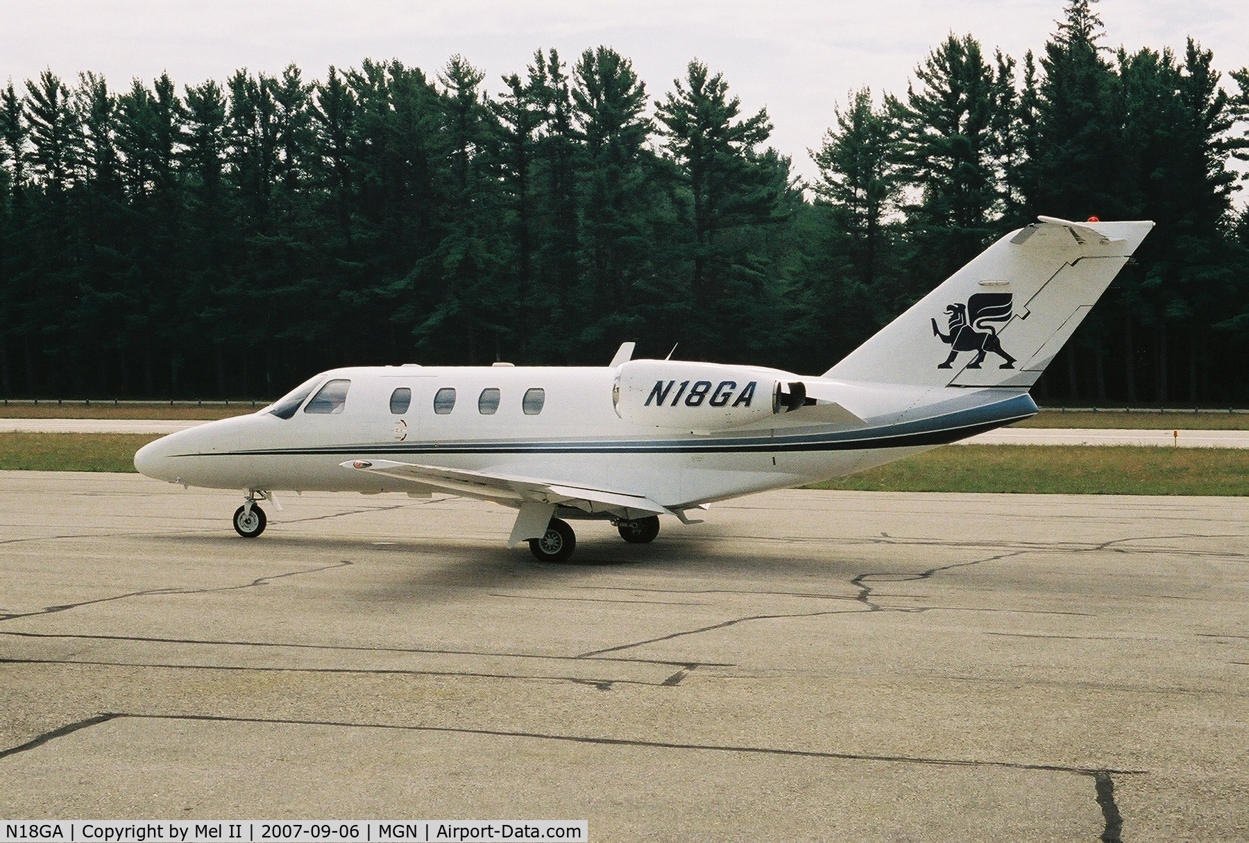 N18GA, 1997 Cessna 525B CitationJet C/N 5250216, Parked @ Harbor Springs Airport (MGN)