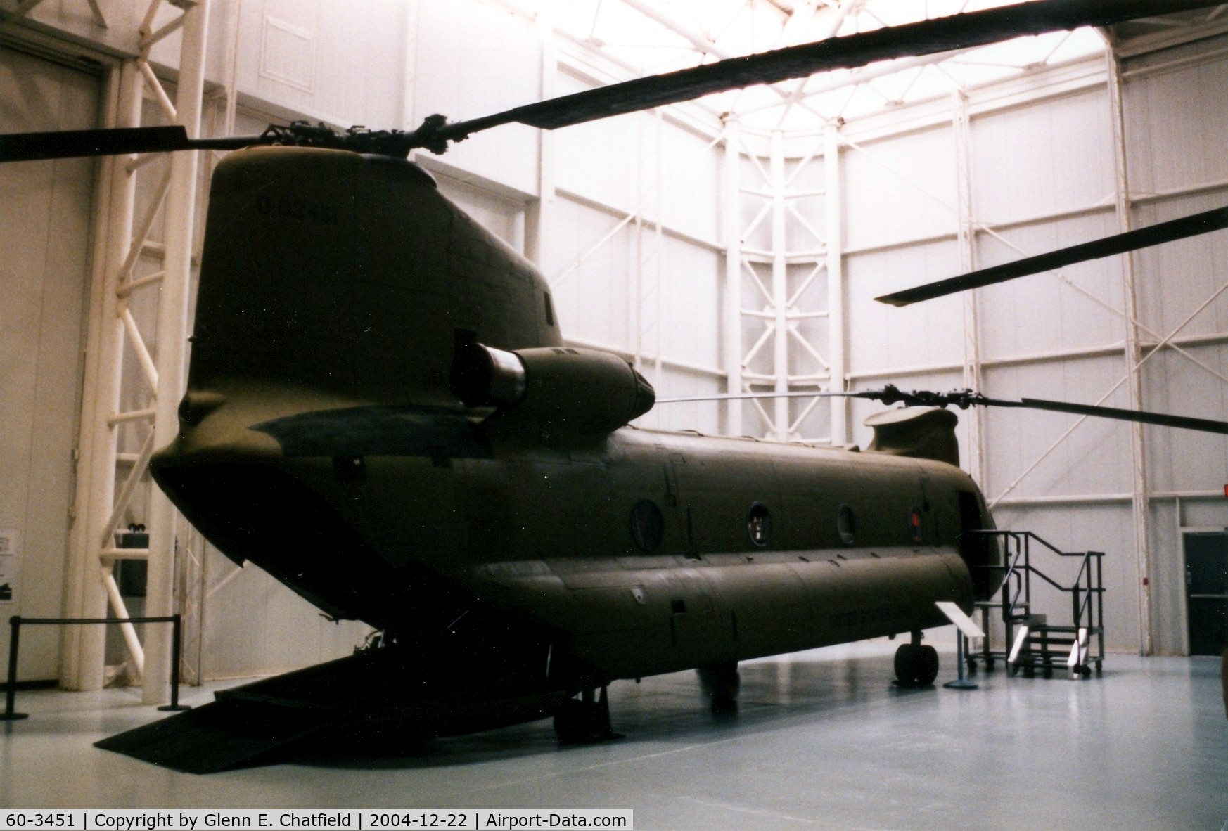 60-3451, 1961 Boeing Vertol CH-47A Chinook C/N B.010, CH-47A at the Army Aviation Museum