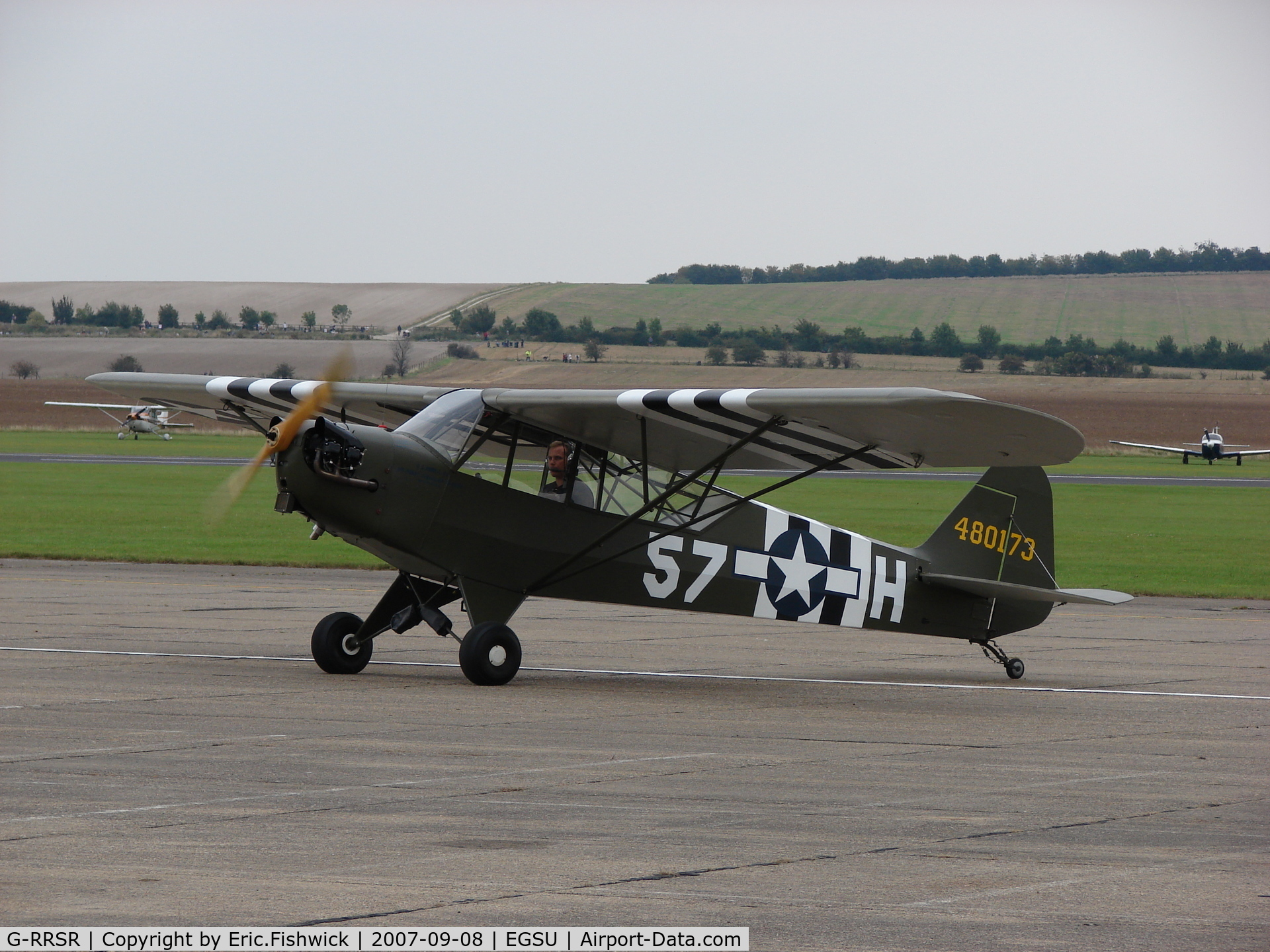 G-RRSR, 1944 Piper L-4J Grasshopper (J3C-65D) C/N 12905, 3. G-RRSR/480173 at Duxford September Airshow