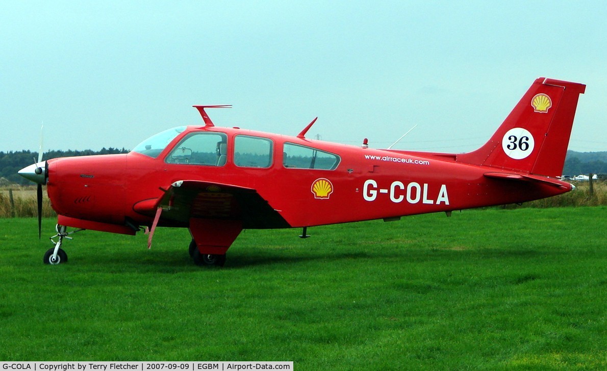 G-COLA, 1978 Beech F33C Bonanza C/N CJ-137, Beech F33C