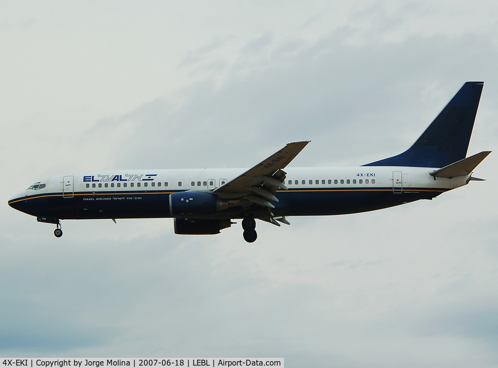 4X-EKI, 1999 Boeing 737-86N C/N 28587, Leased from GECAS, ex-North American Airlines.