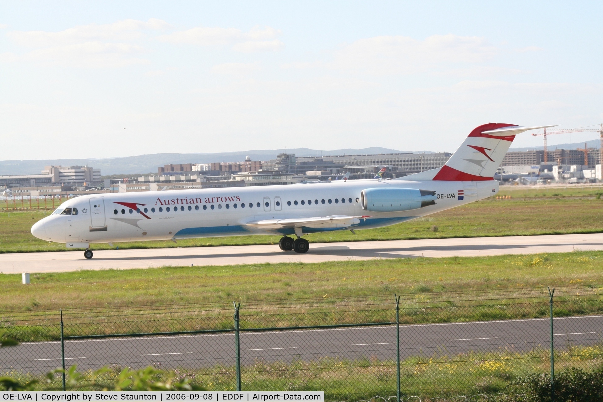 OE-LVA, 1994 Fokker 100 (F-28-0100) C/N 11490, Taken at Frankfurt September 2006