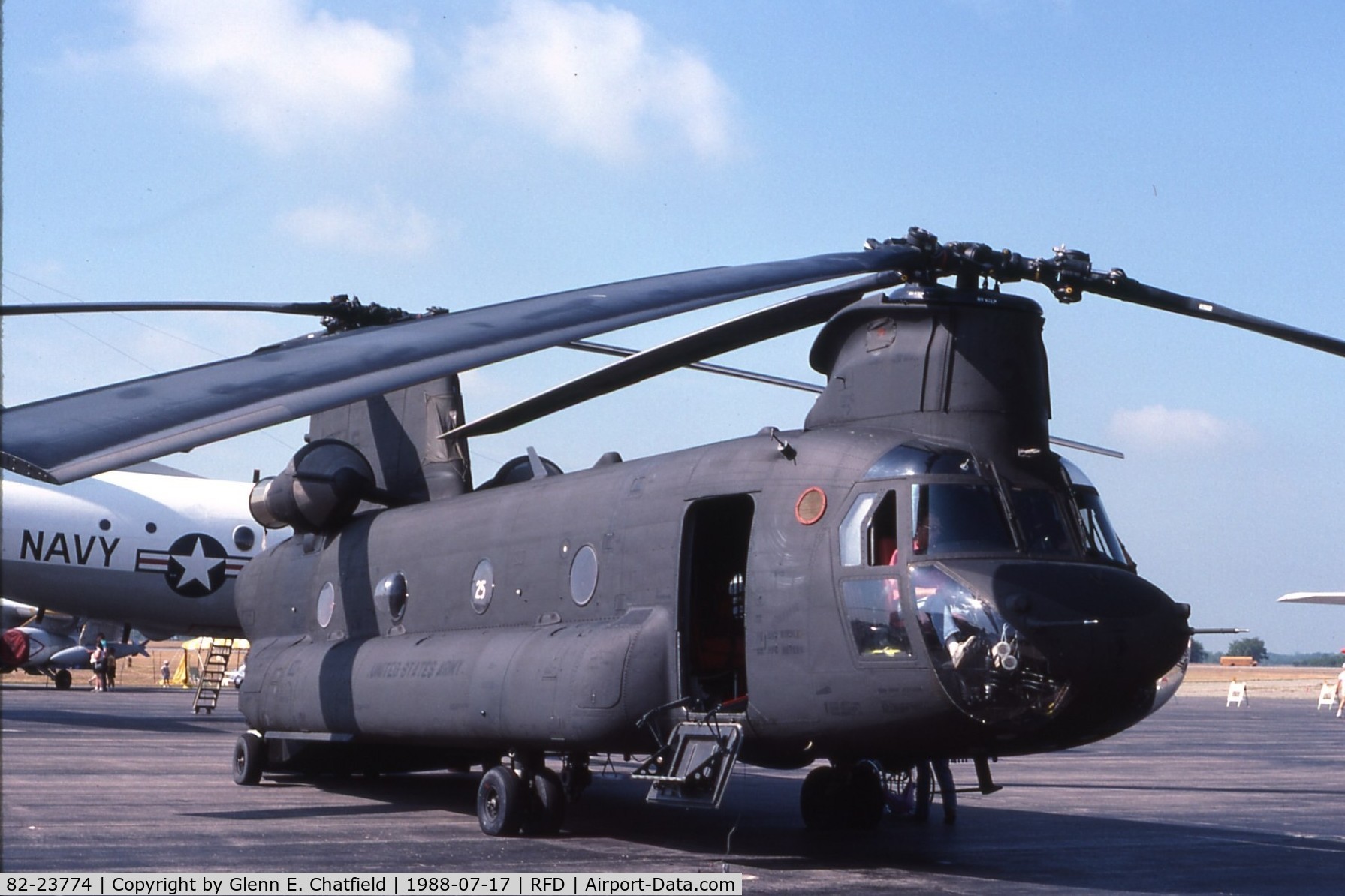 82-23774, 1982 Boeing Vertol CH-47D Chinook C/N M.3025, CH-47D at the Rockford air show