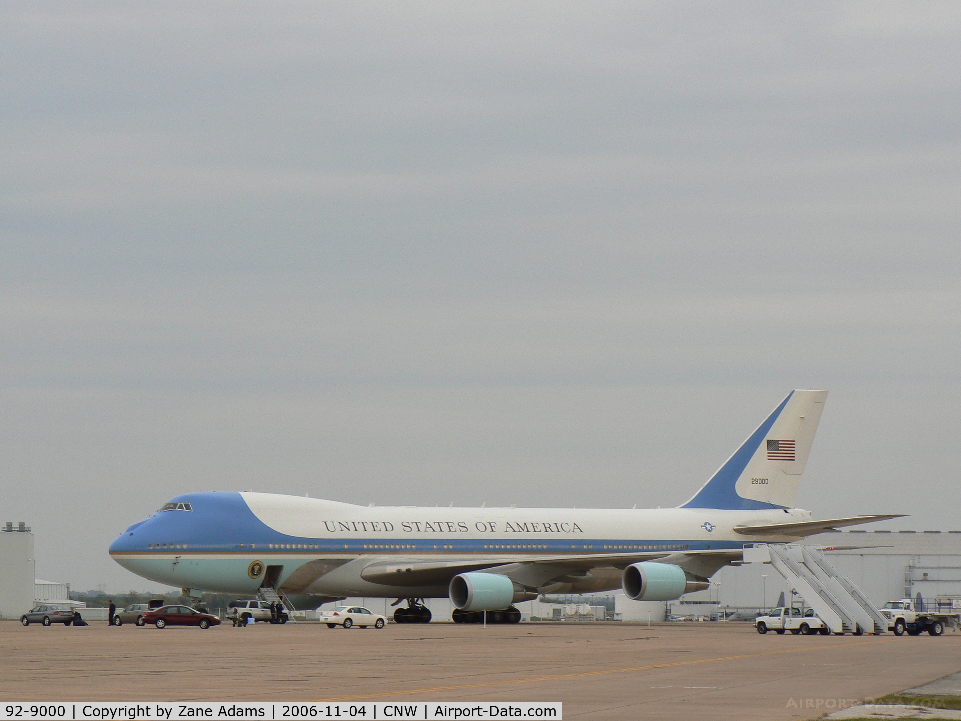 92-9000, 1987 Boeing VC-25A C/N 23825, Air Force One at it's Texas base