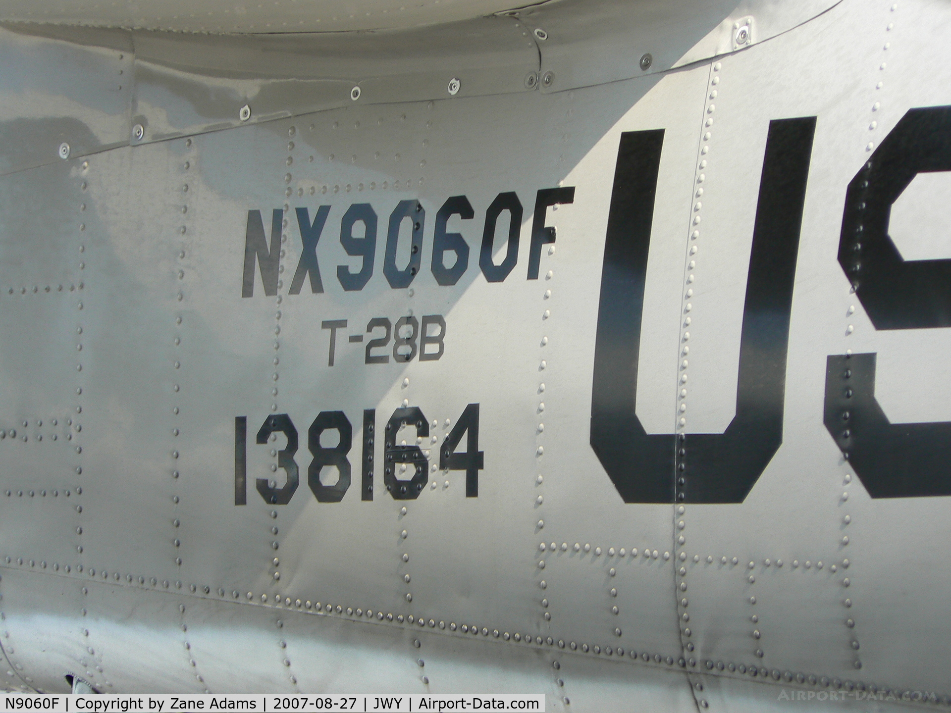 N9060F, 1957 North American T-28B Trojan C/N 200-235 (138164), Trojan Phlyers Air Race & Airshow Team-Air Force Paint