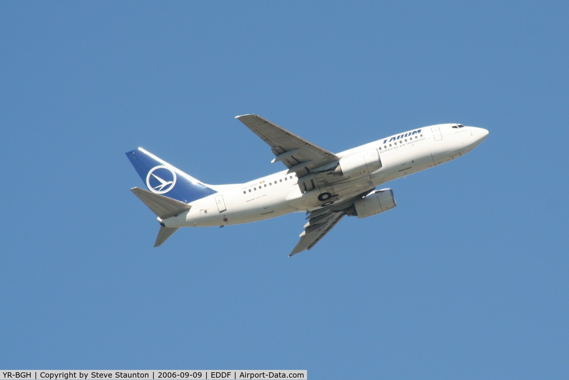 YR-BGH, 2003 Boeing 737-78J C/N 28438, Taken at Frankfurt September 2006