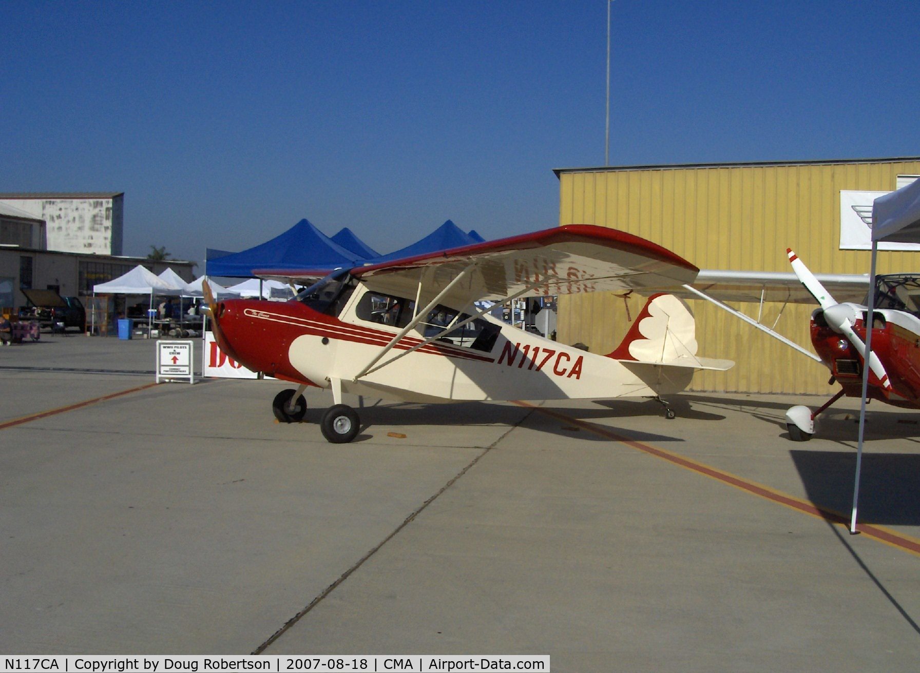 N117CA, American Champion 7EC C/N 1008-2007, 2007 American Champion 7EC CHAMP, Continental O-200 100 Hp, wood prop, reduced fuel capacity to meet LSA weight requirements