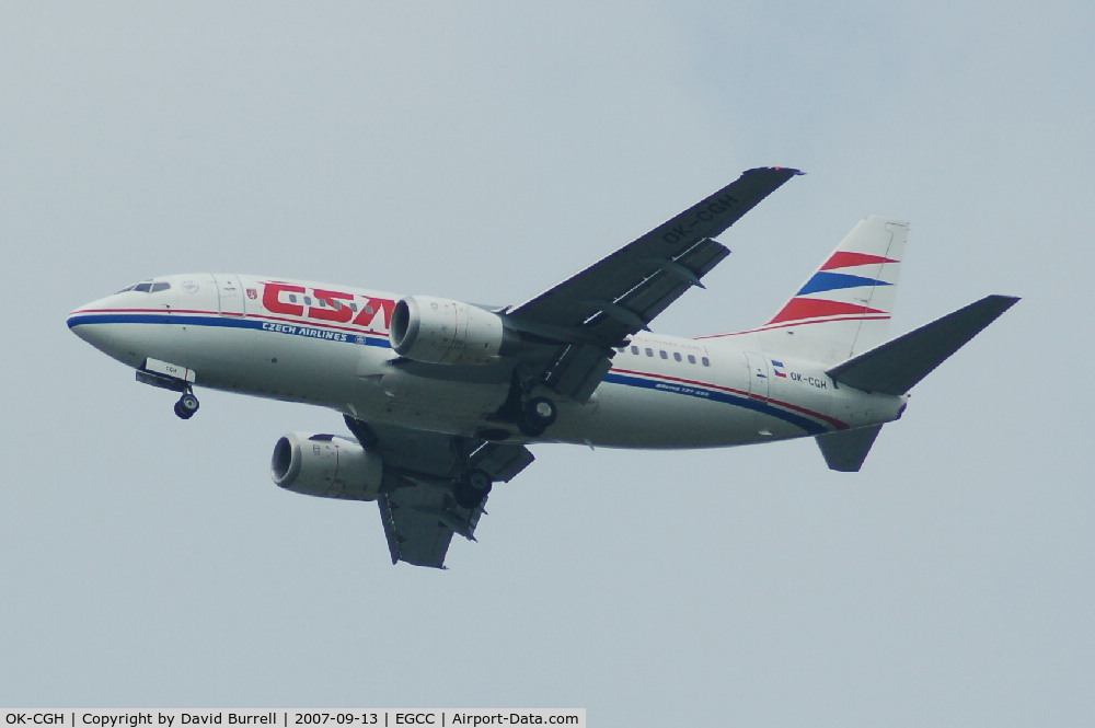 OK-CGH, 1997 Boeing 737-55S C/N 28469, Czech Airlines - Landing