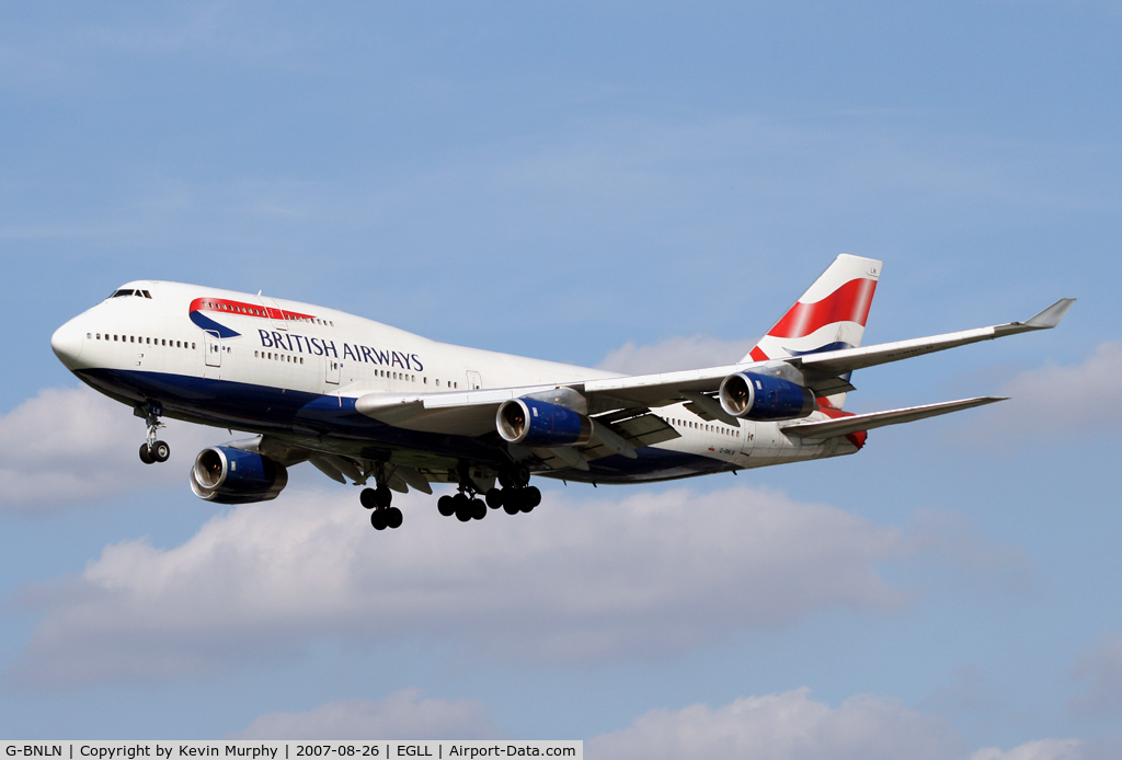 G-BNLN, 1990 Boeing 747-436 C/N 24056, BA 747