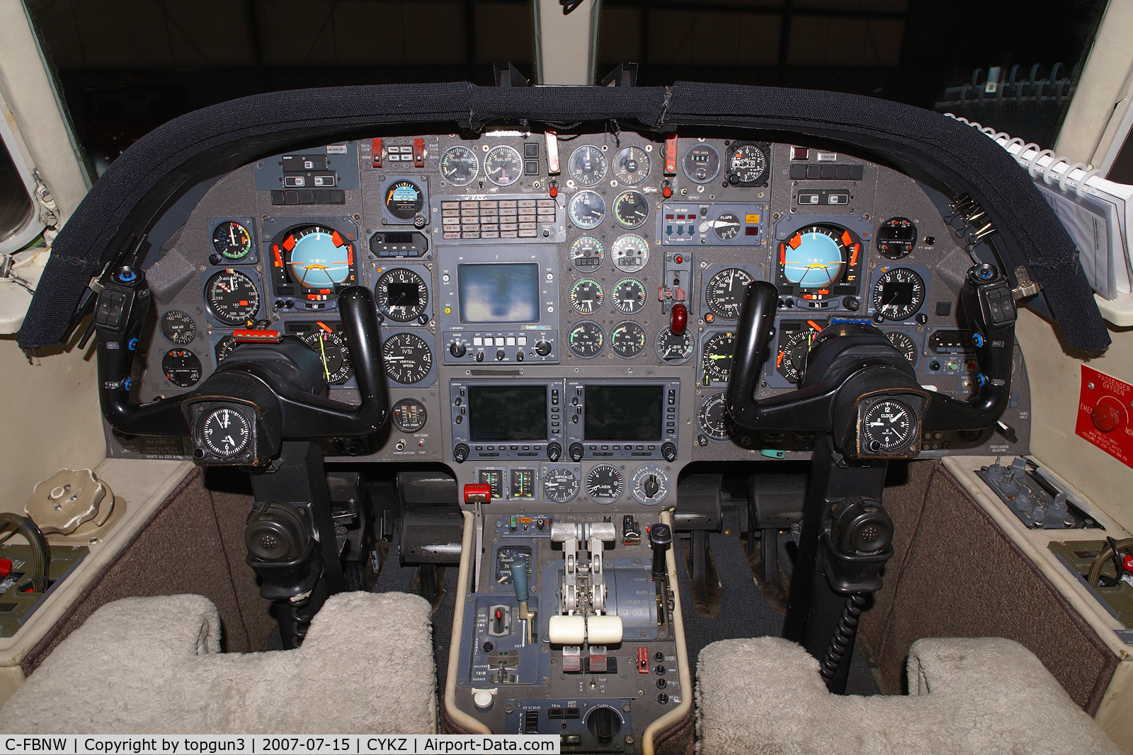 C-FBNW, 1981 Dassault Falcon 10 C/N 190, Cockpit view