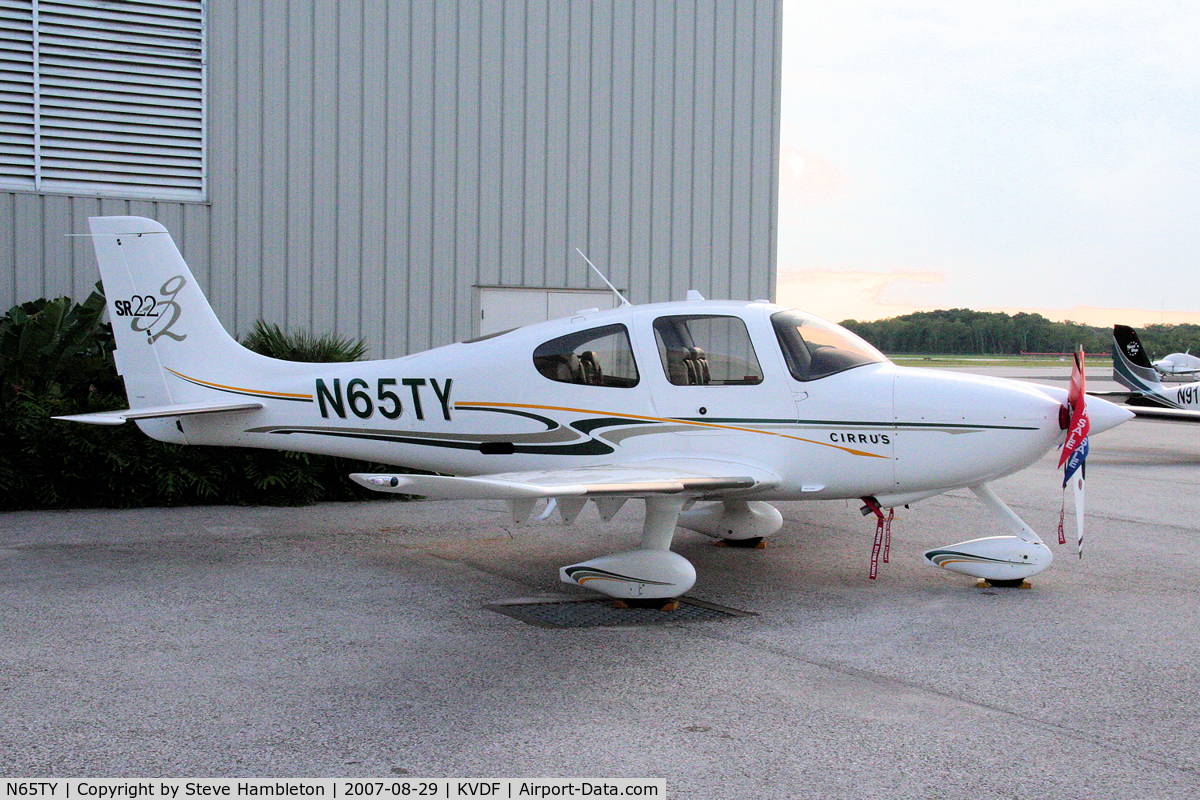 N65TY, 2005 Cirrus SR22 C/N 1452, Shot in the fading evening light at Tampa Vandenberg